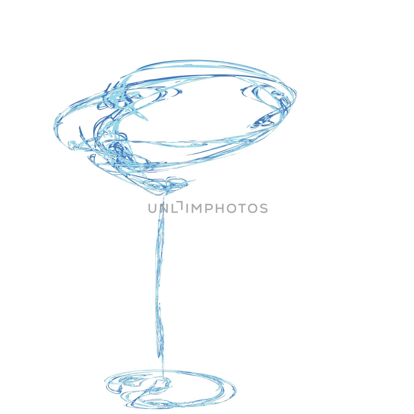 Icons glass Wine glasses,  brandy, whiskey and martinis silhouette on a white background
