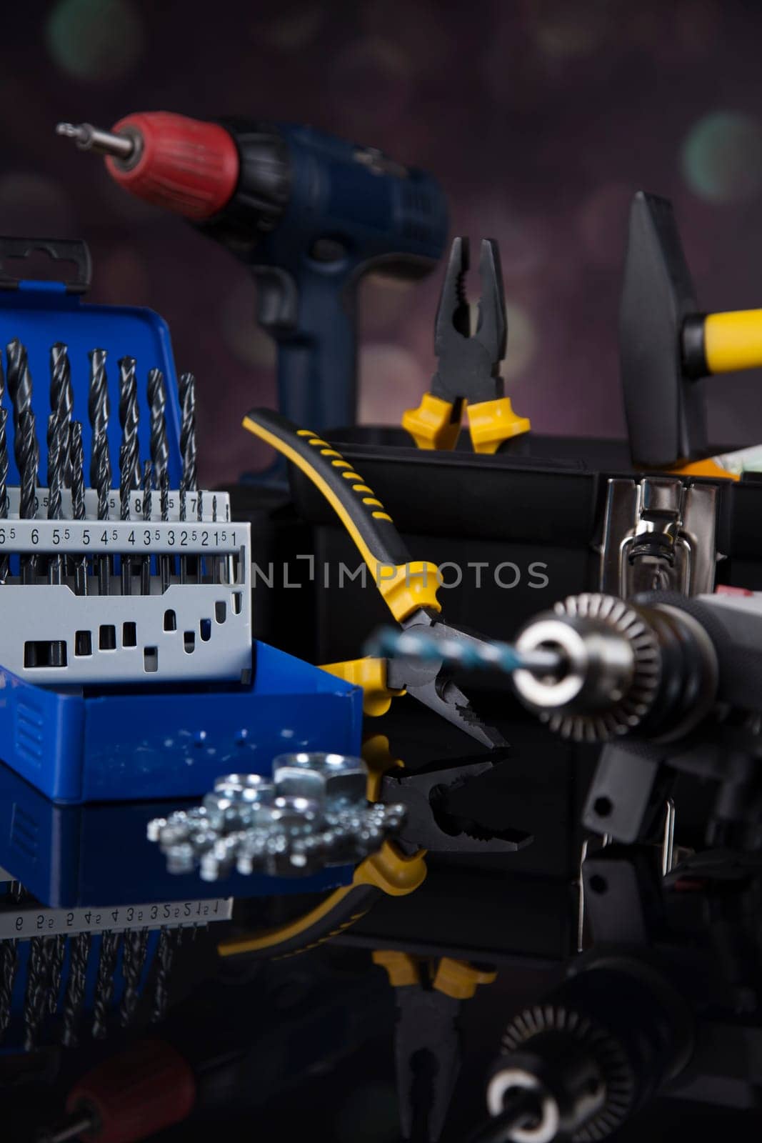 Construction tools, house renovation concept
