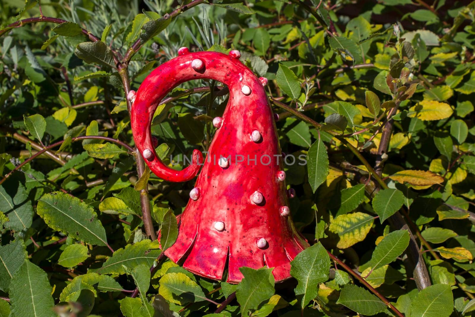 garden deco in a bed
