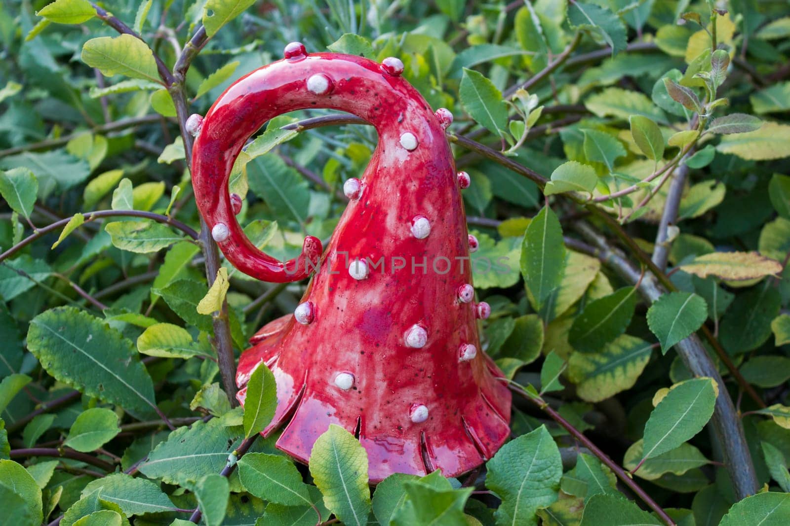 garden deco in a bed
