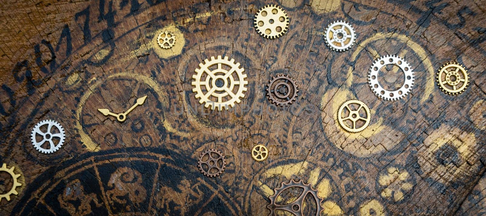 Vintage time background - Concept for aged, calendar, timer.