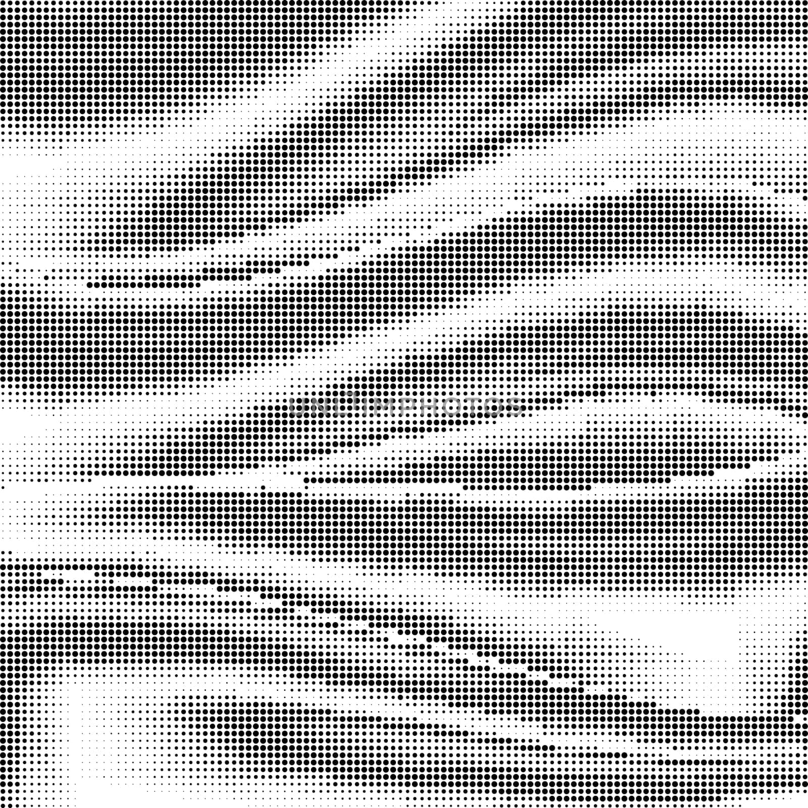 Halftone Pattern. Set of Dots. Dotted Texture on White Background. Overlay Grunge Template. Distress Linear Design. Fade Monochrome Points. Pop Art Backdrop.