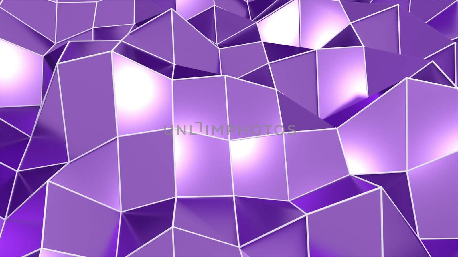 Triangular polygon mesh. Computer generated 3d render