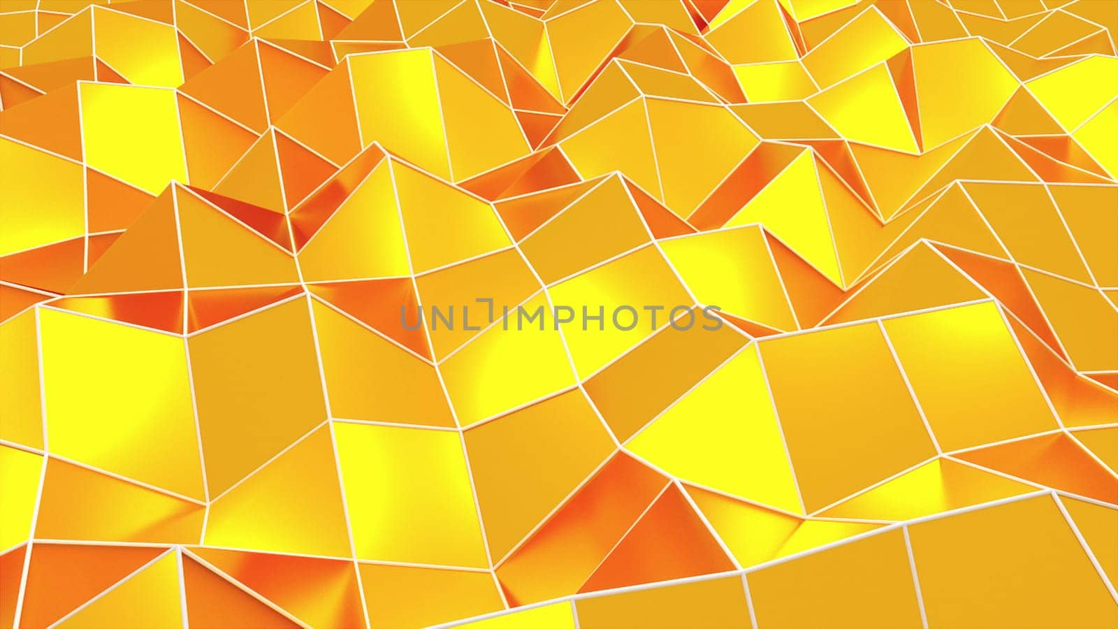 Triangular polygon mesh. Computer generated 3d render