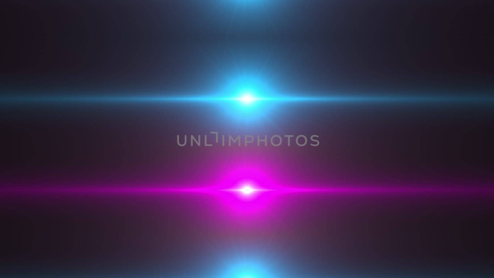 Fractal rays with glowing impulse lights. Computer generated 3d render