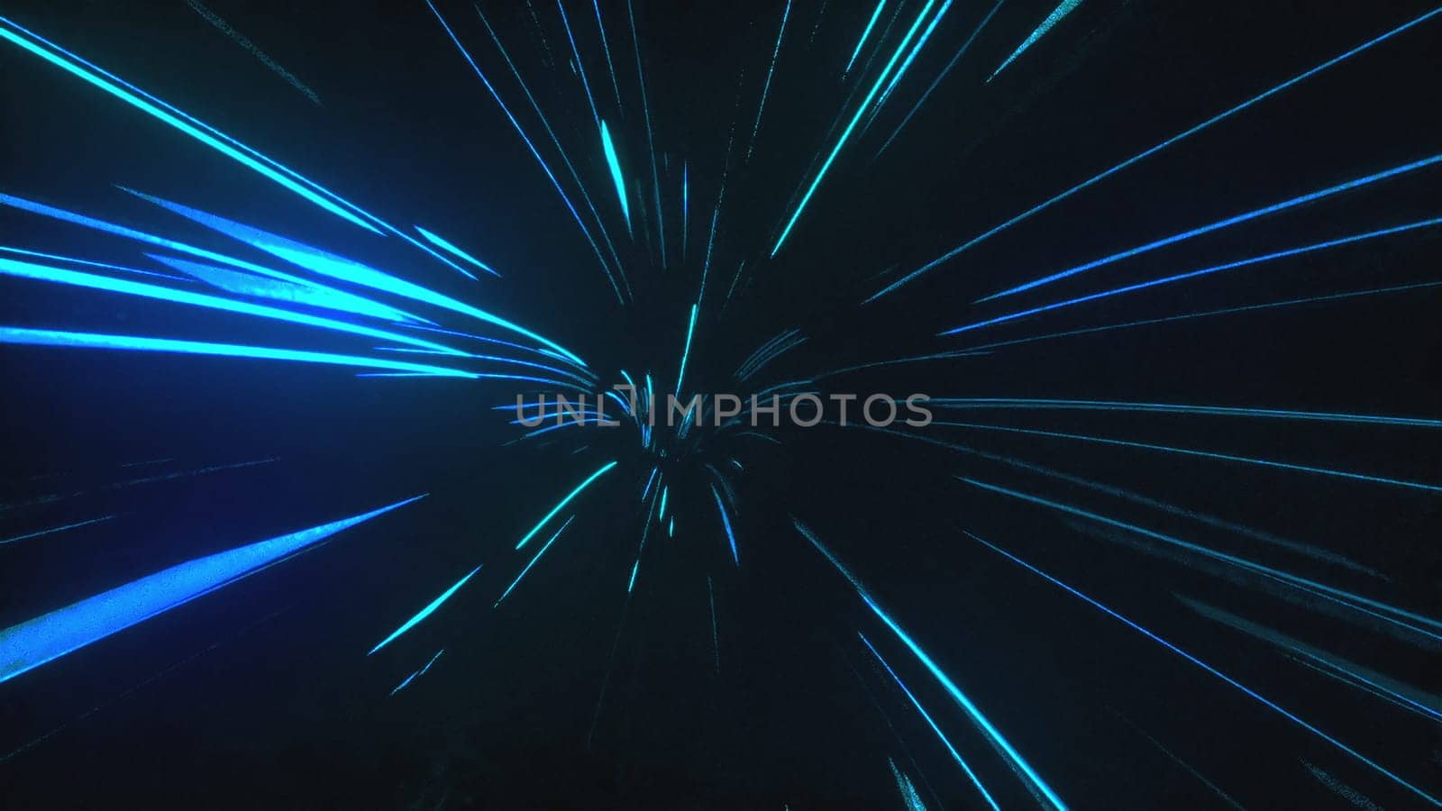 Speed of digital lights tunnel. Computer generated 3d render