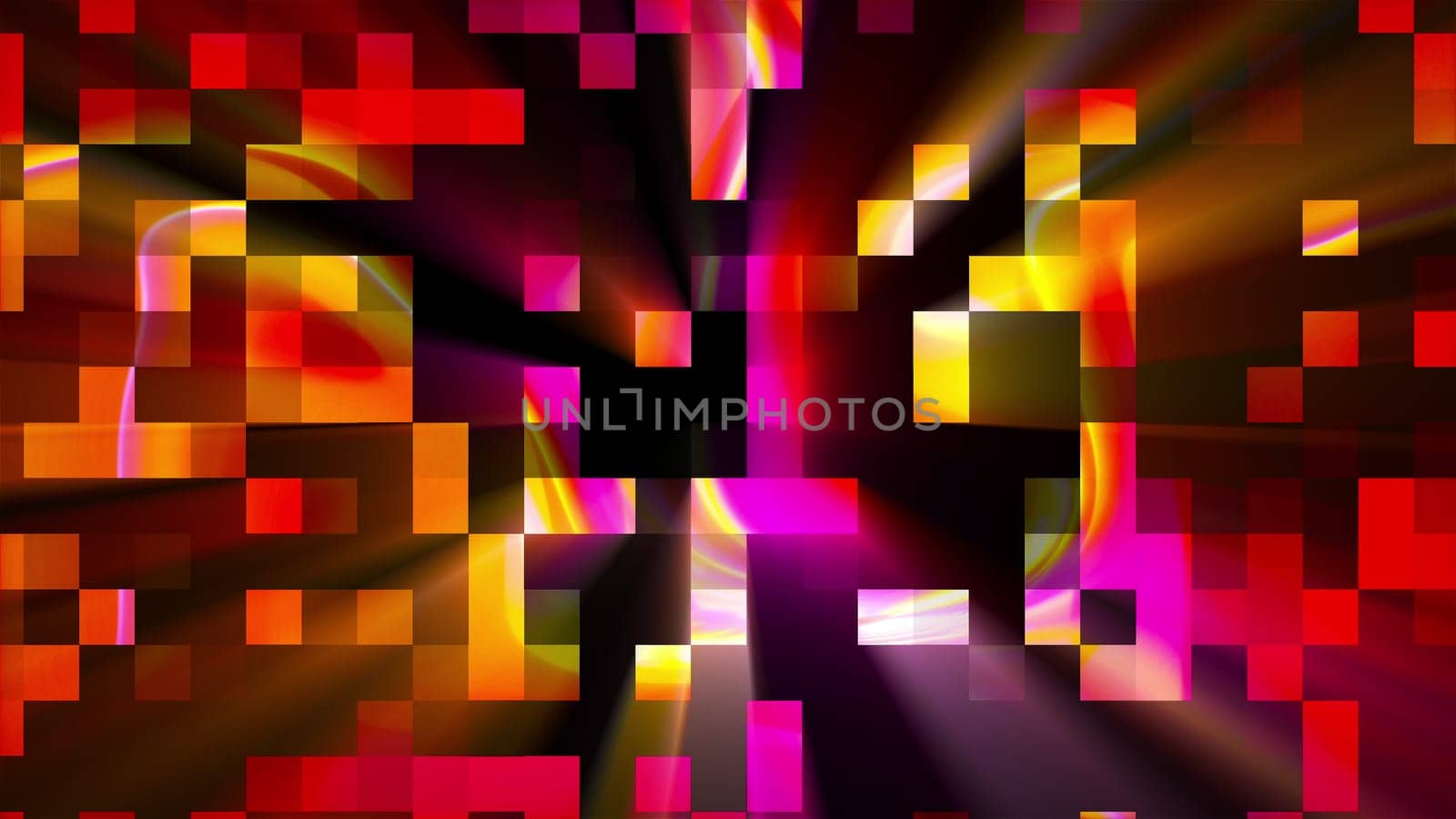 Blocks with shine. Computer generated 3d render
