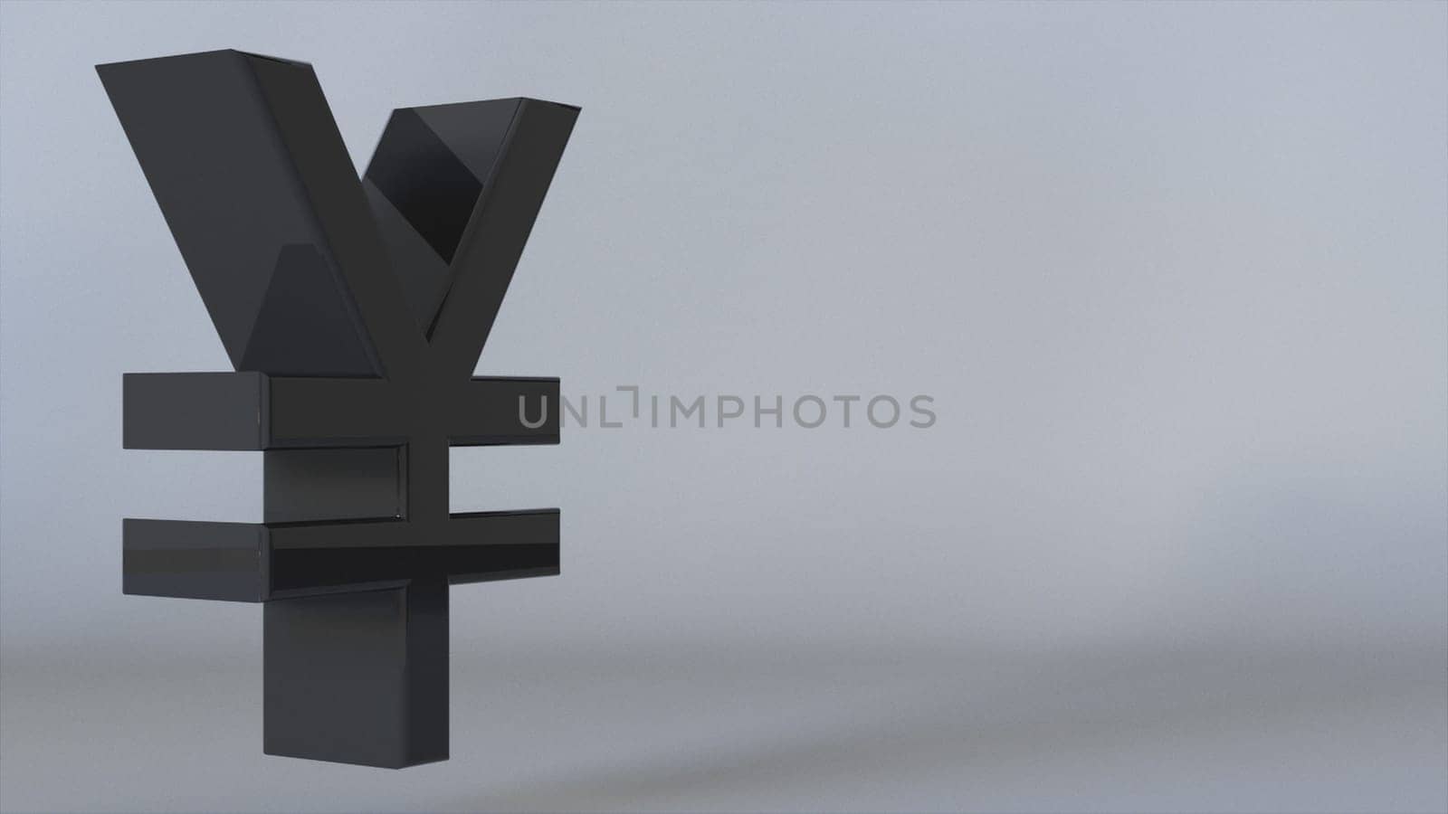 3d Icon yen. Computer generated 3d render