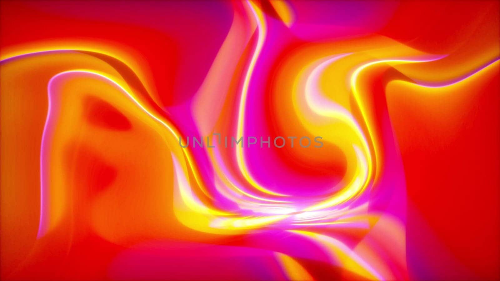 Neon wave. Computer generated 3d render