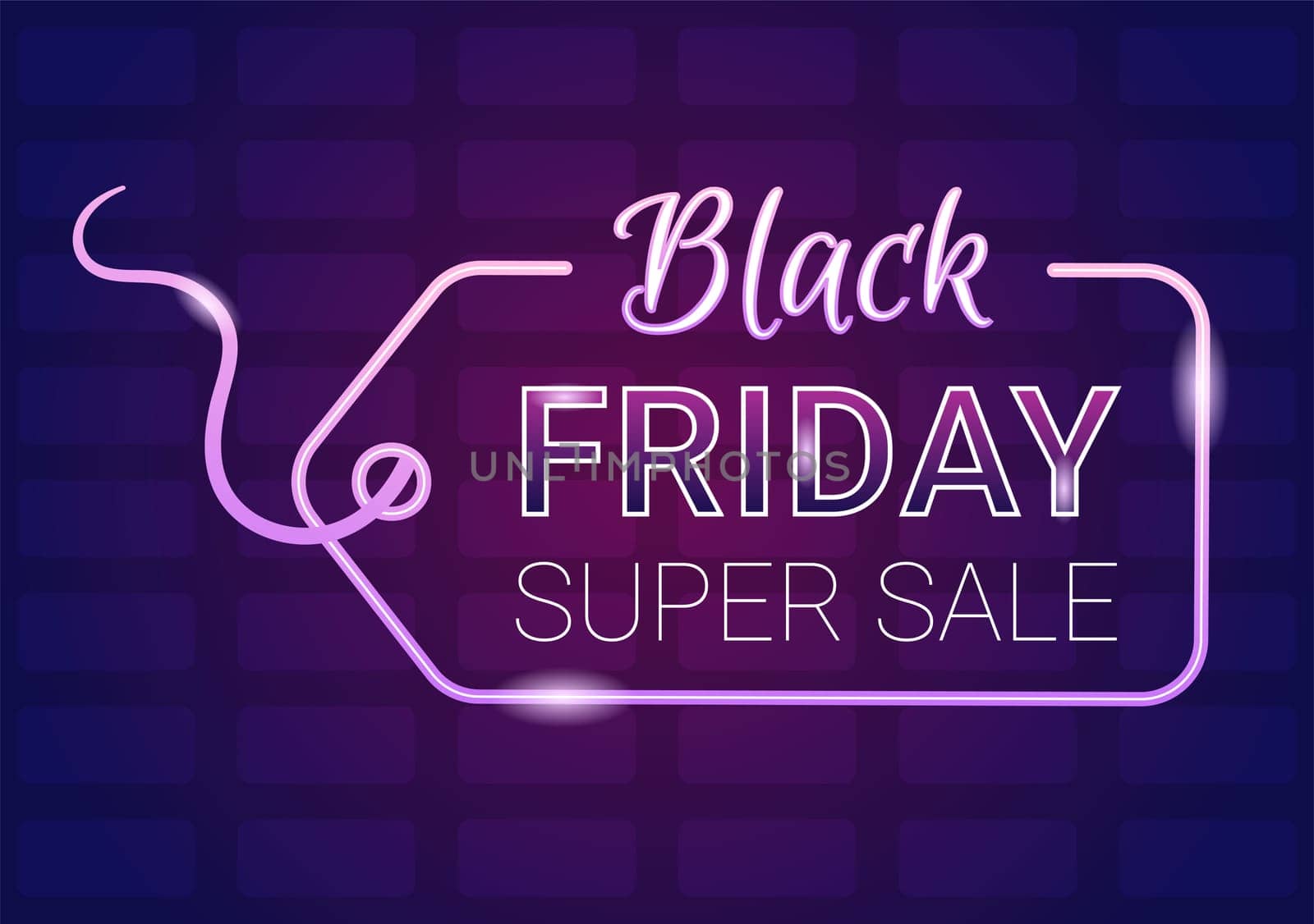 Black Friday Give Big Discount Sale For All Products with Gift Box or Marketing Price Tag in Template Hand Drawn Cartoon Flat Illustration