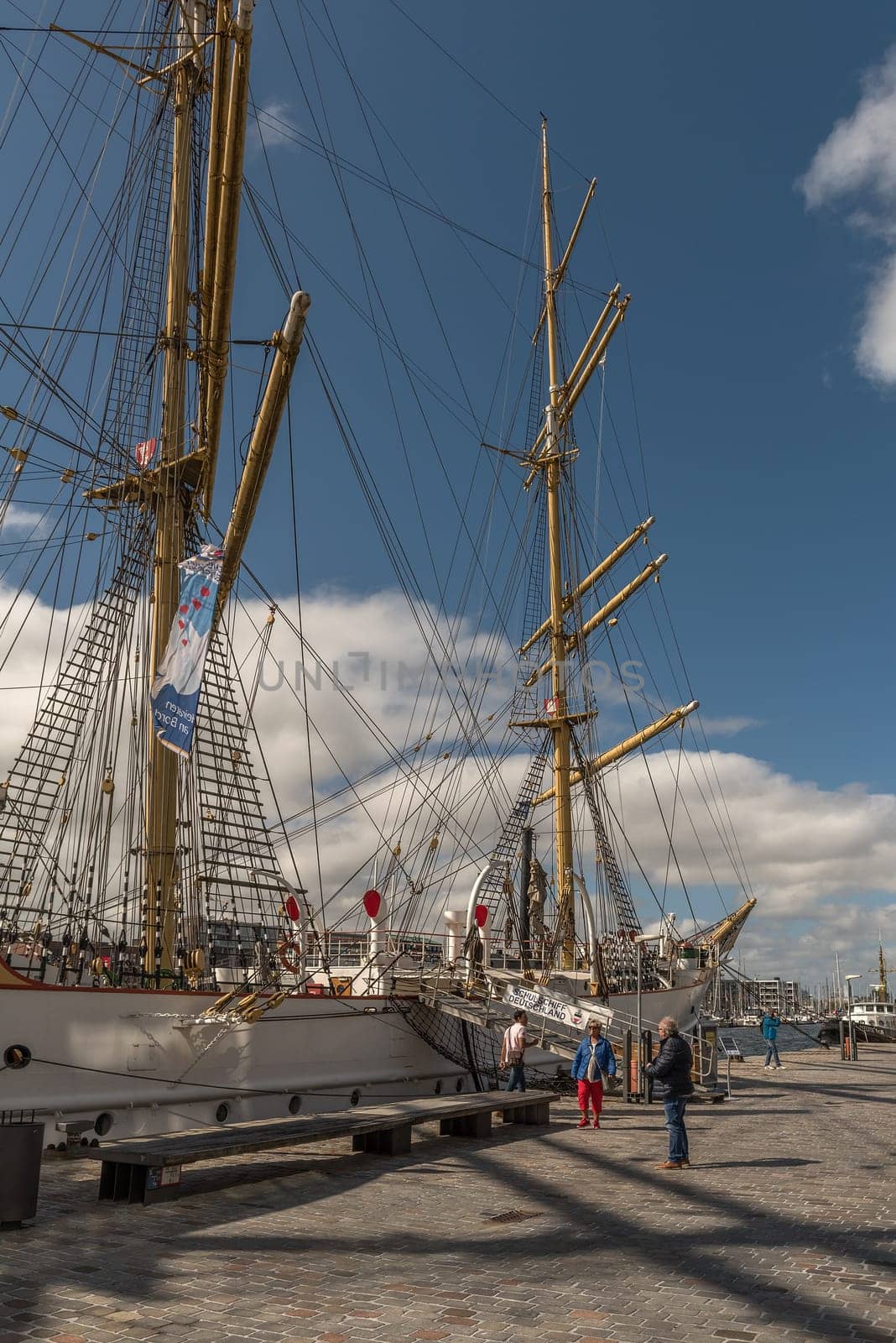 Sail training ship Germany in the new port, Bremerhaven