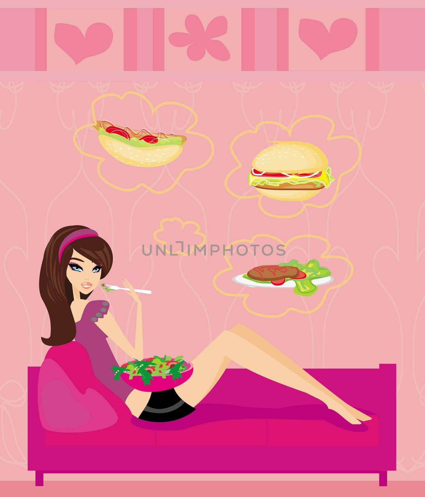 Diet eating temptation