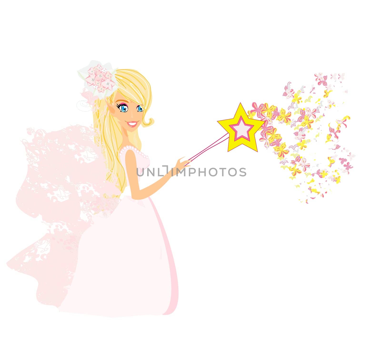 beautiful fairy vector graphic