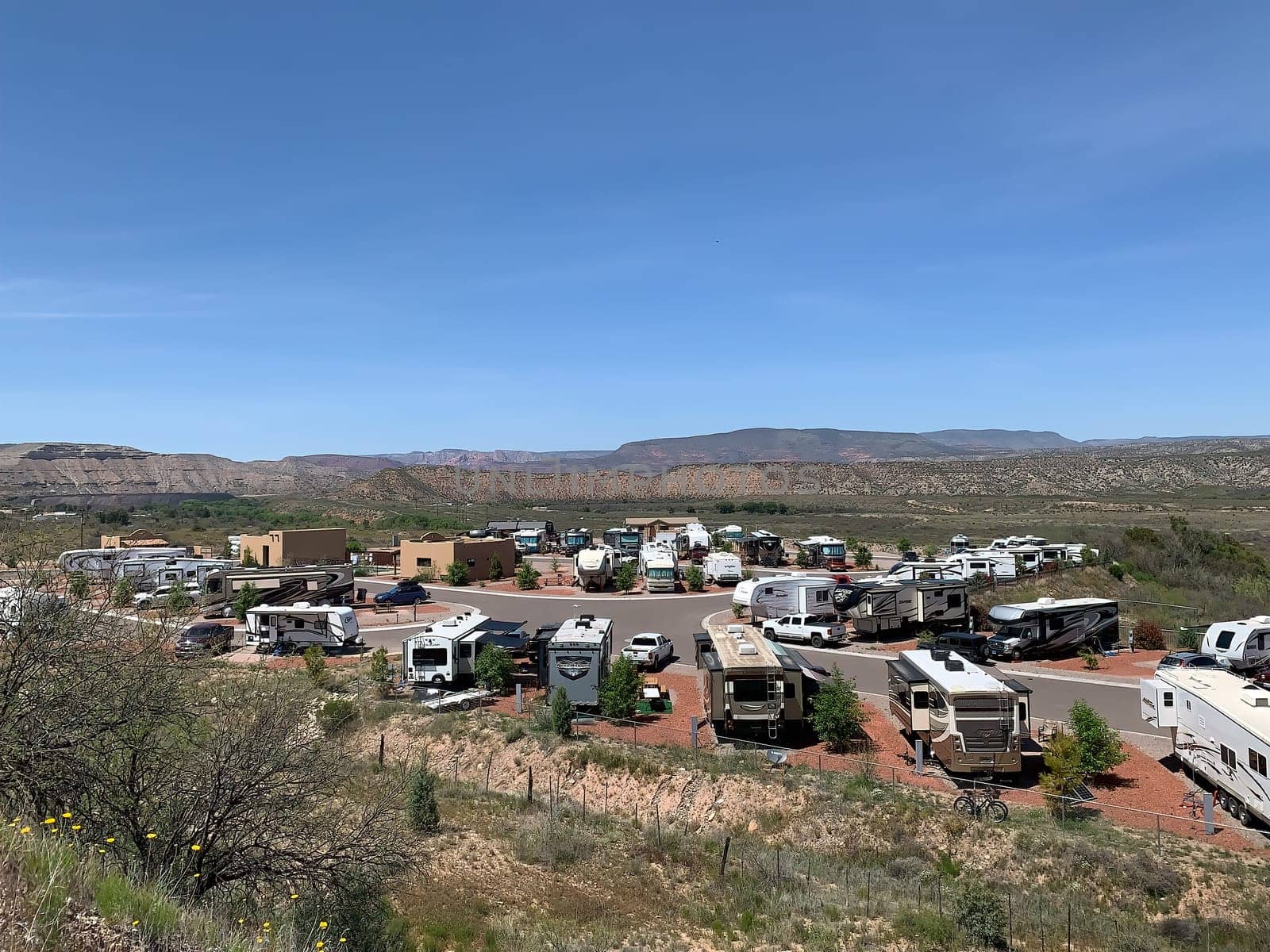 RV Resort in Arizona under the desert sun