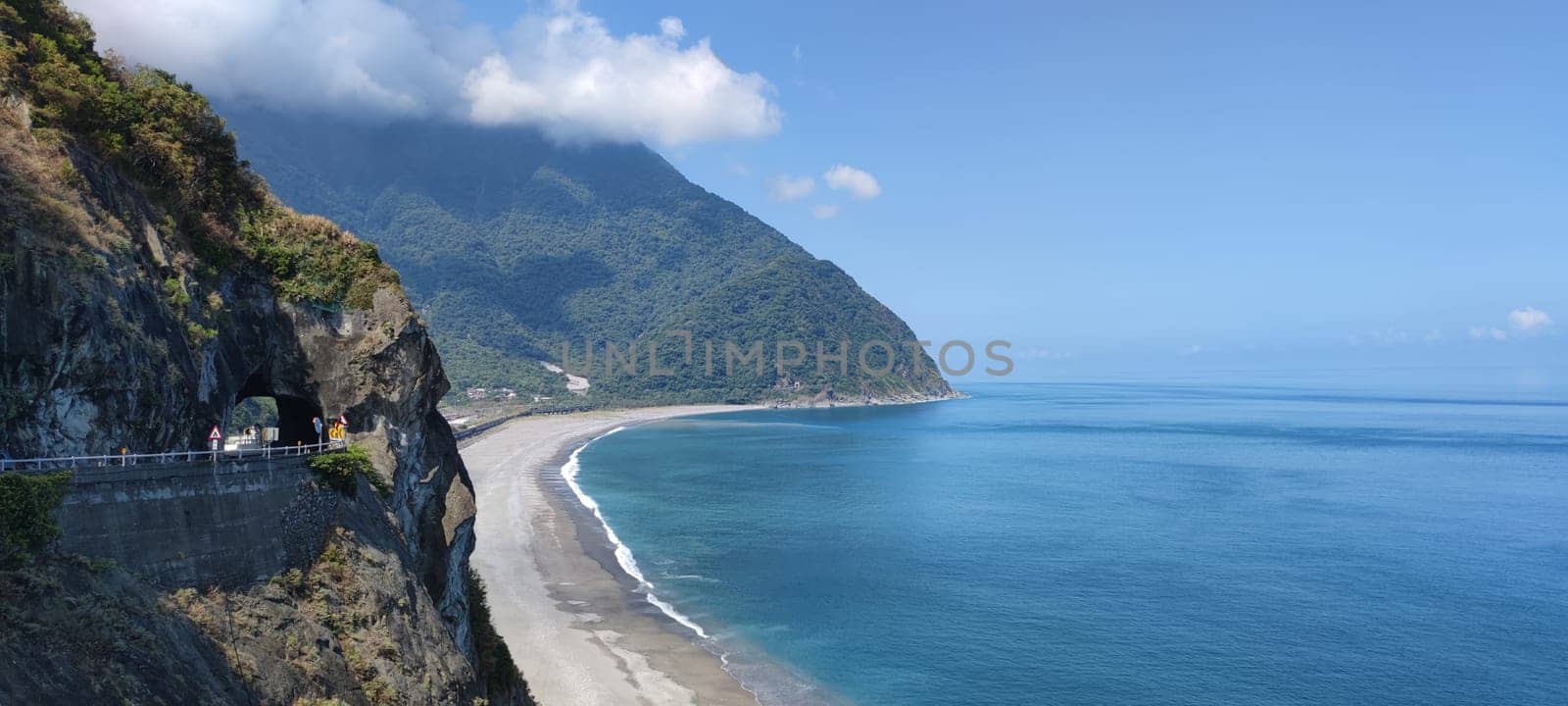 Suhua Highway, Yilan - Aug 29, 2022 : Chingshui Ocean cliffs are the highest coastal cliffs in Taiwan