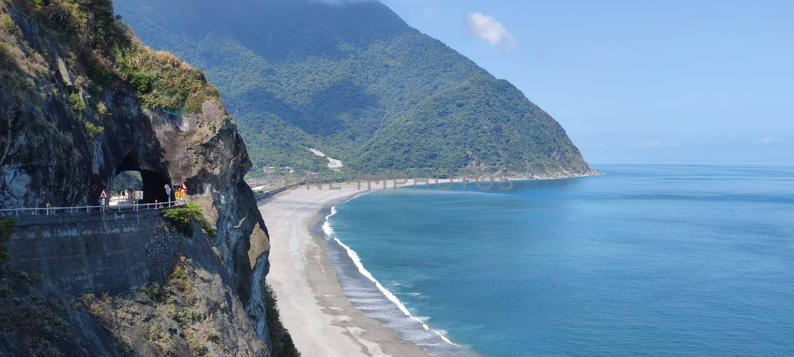 Suhua Highway, Yilan - Aug 29, 2022 : Chingshui Ocean cliffs are the highest coastal cliffs in Taiwan