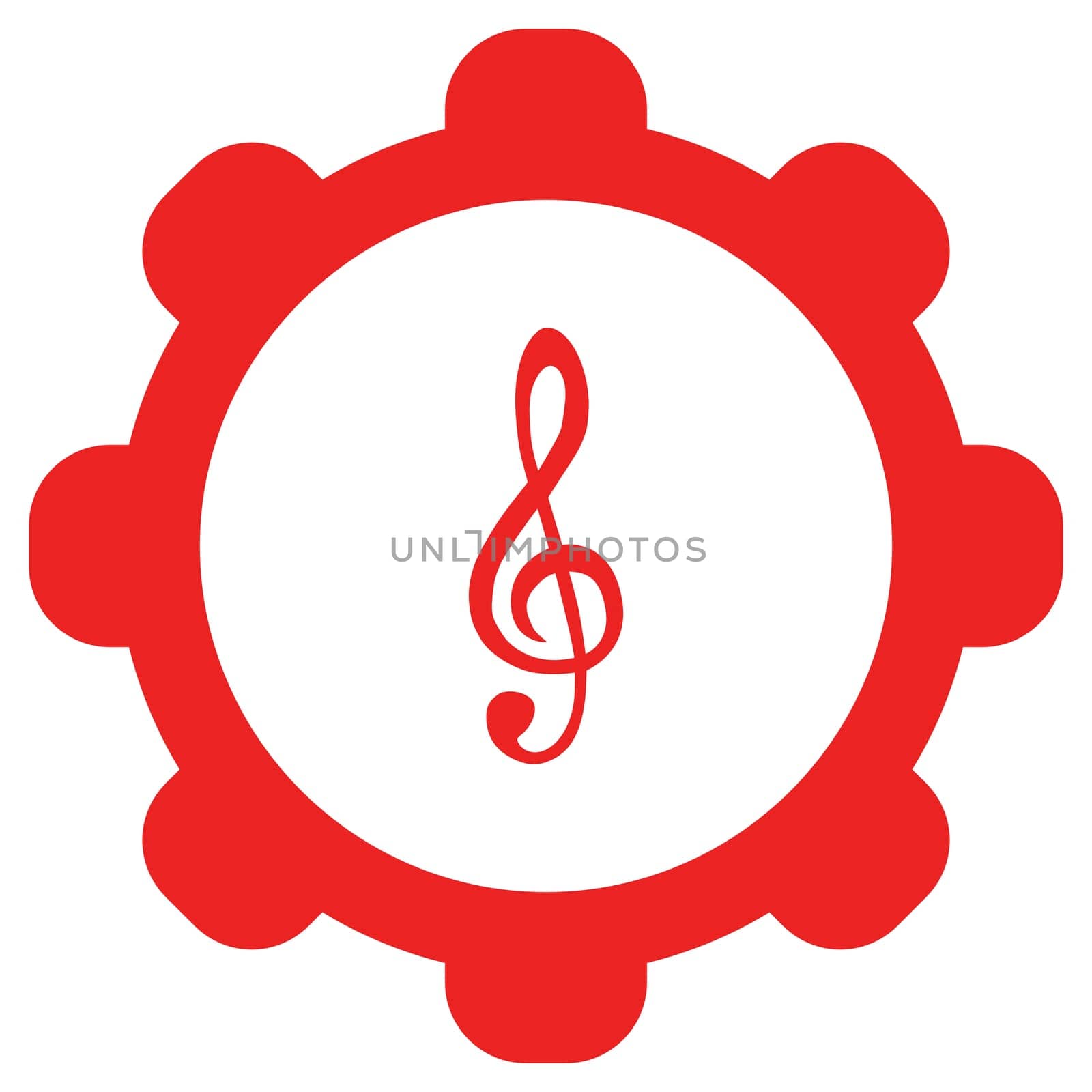 Violin clef and wheel