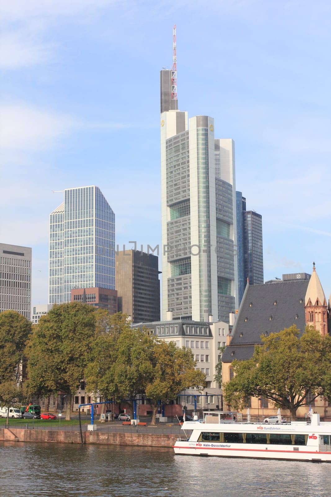 Frankfurt, Germany October 11, 2016: The skyscrapers of the financial district.Frankfurt,