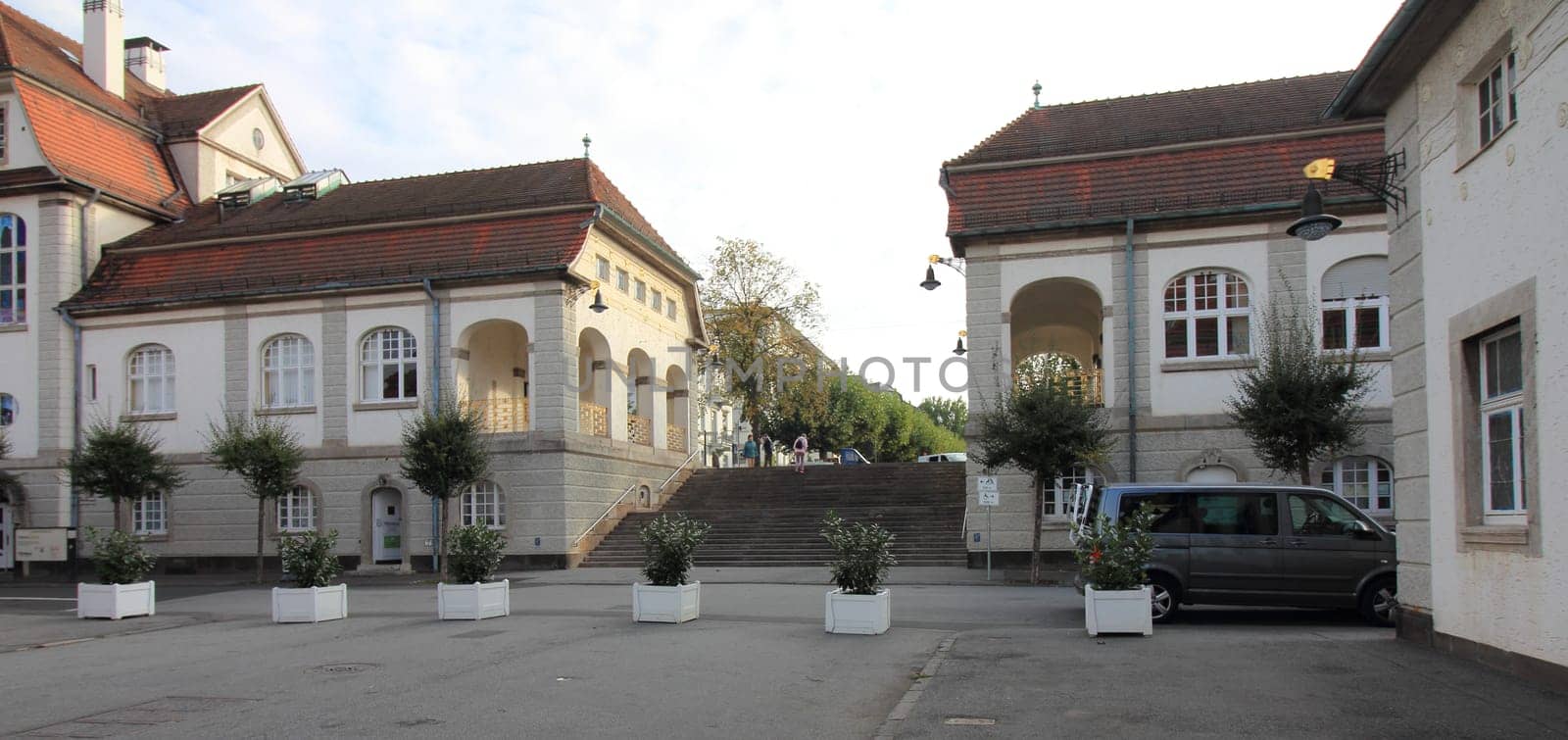 Bad Nauheim, Germany October 14, 2016: Bad Nauheim is a town in the Wetteraukreis district of Hesse state of Germany.Bad Nauheim, Deutschland 14. Oktober 2016: Bad Nauheim ist eine Kurstadt und nach Bad Vilbel die zweitgrößte Stadt im Wetteraukreis in Hessen (Deutschland)