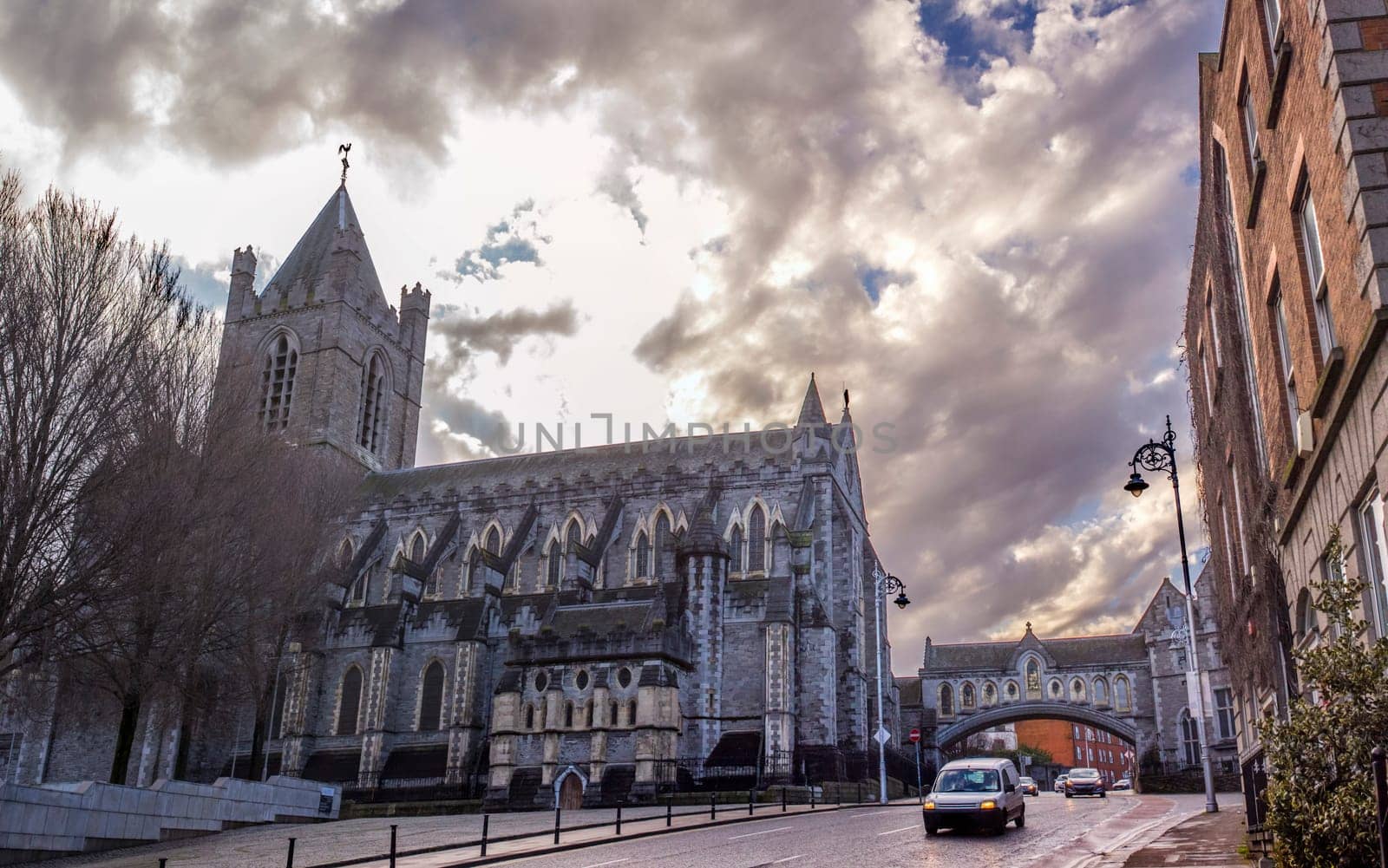 Christ Church Cathedral, elder of the capital citys two medieval cathedrals, Dublin, Ireland