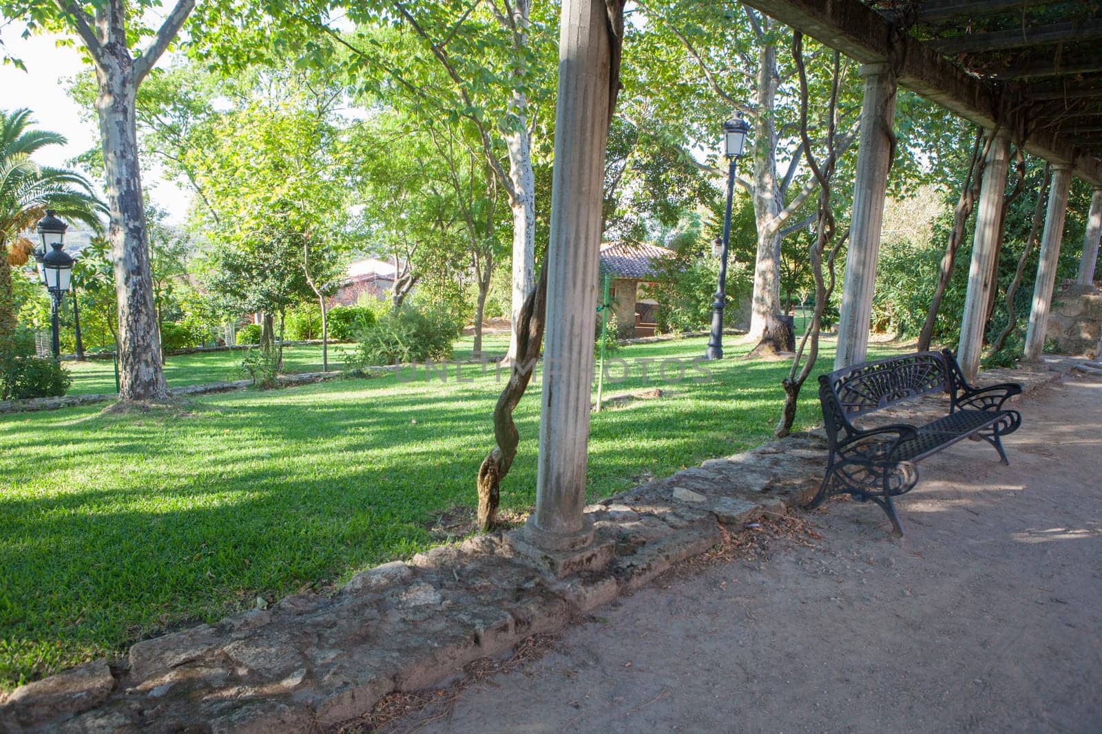 El Ejido Park at Losar de la Vera, Caceres, Extremadura, Spain