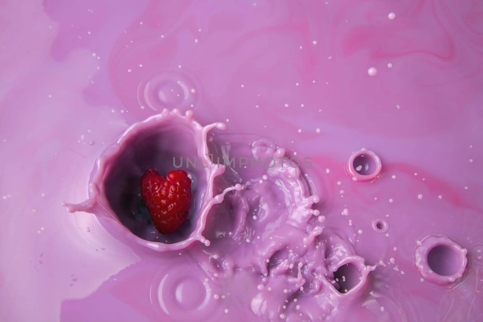 raspberry milk shake yogurt splash pink dairy smoothie liquid splashing background