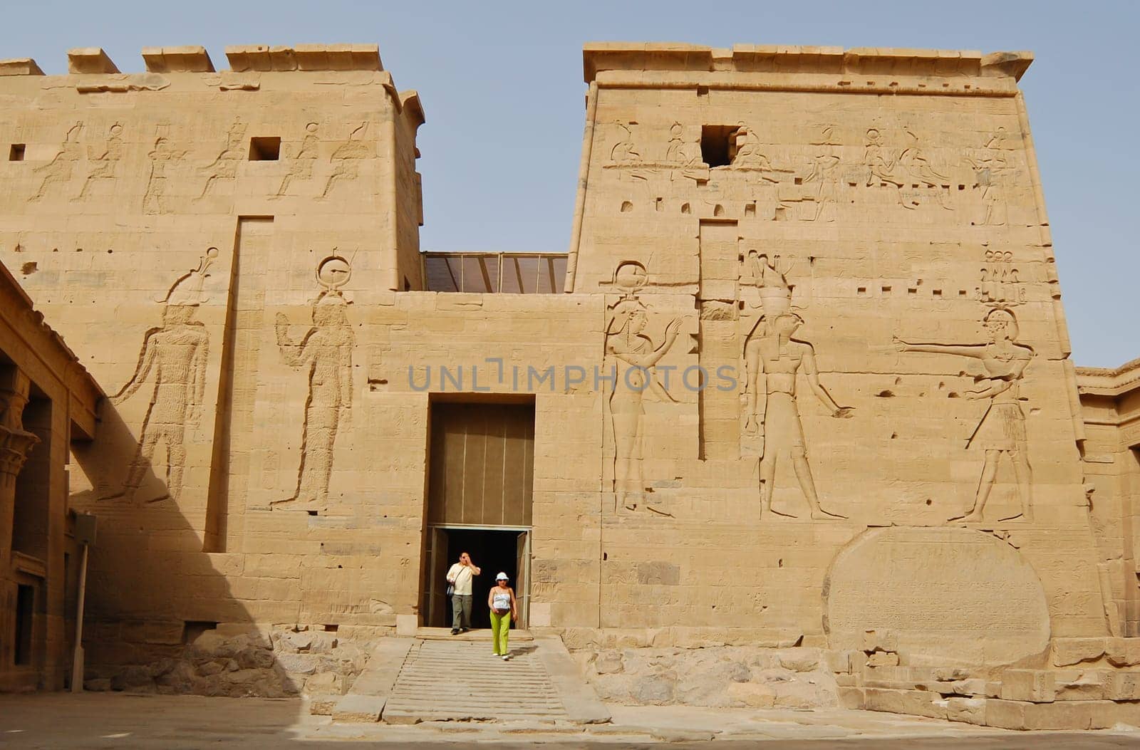 The second pylon in Philae temple, Aswan, Egypt. Photo taken on Feb 24, 2007.