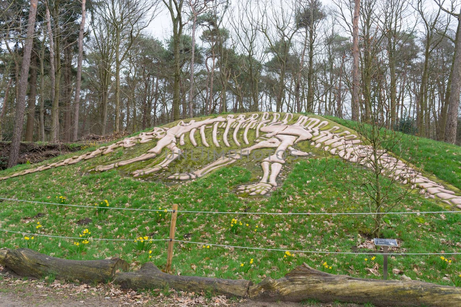 BOXTEL, THE NETHERLANDS - MARCH 09, 2019:.Entrance to the Oertijdmuseum near the town of Boxtel in Holland