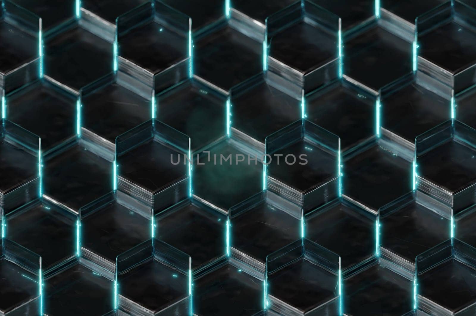 3D Illustration. 3D Rendering , Abstract glass background . Concept space design modern luxury futuristic background