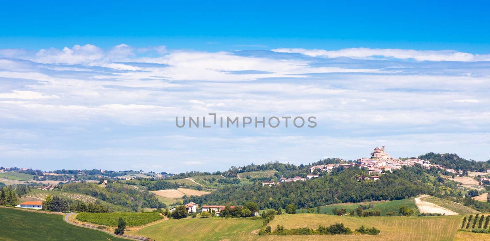 Piedmont - Piemonte - region, Italy. Countryside landscape in Langhe area.