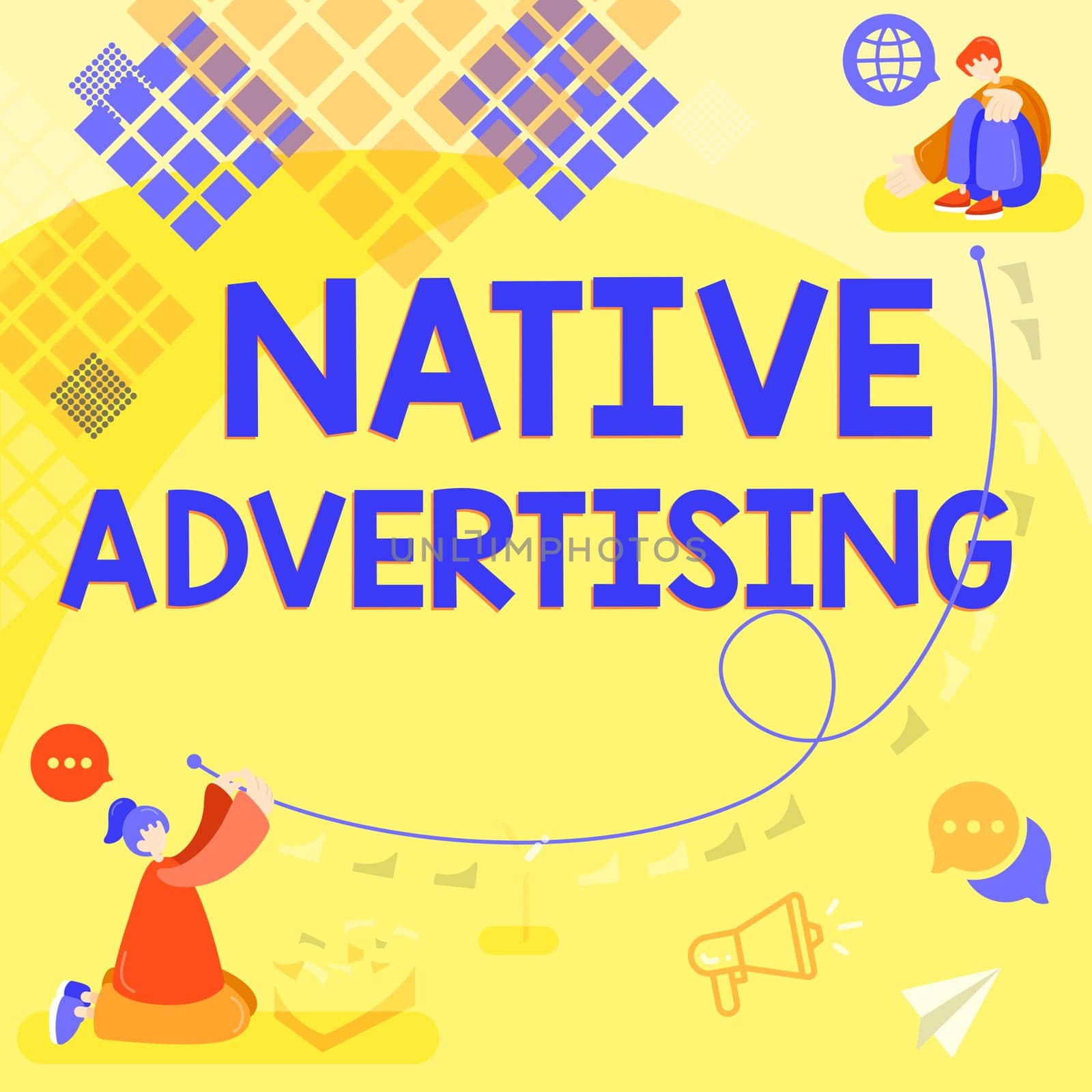 Inspiration showing sign Native AdvertisingOnline Paid Ads Match the Form Function of Webpage, Internet Concept Online Paid Ads Match the Form Function of Webpage