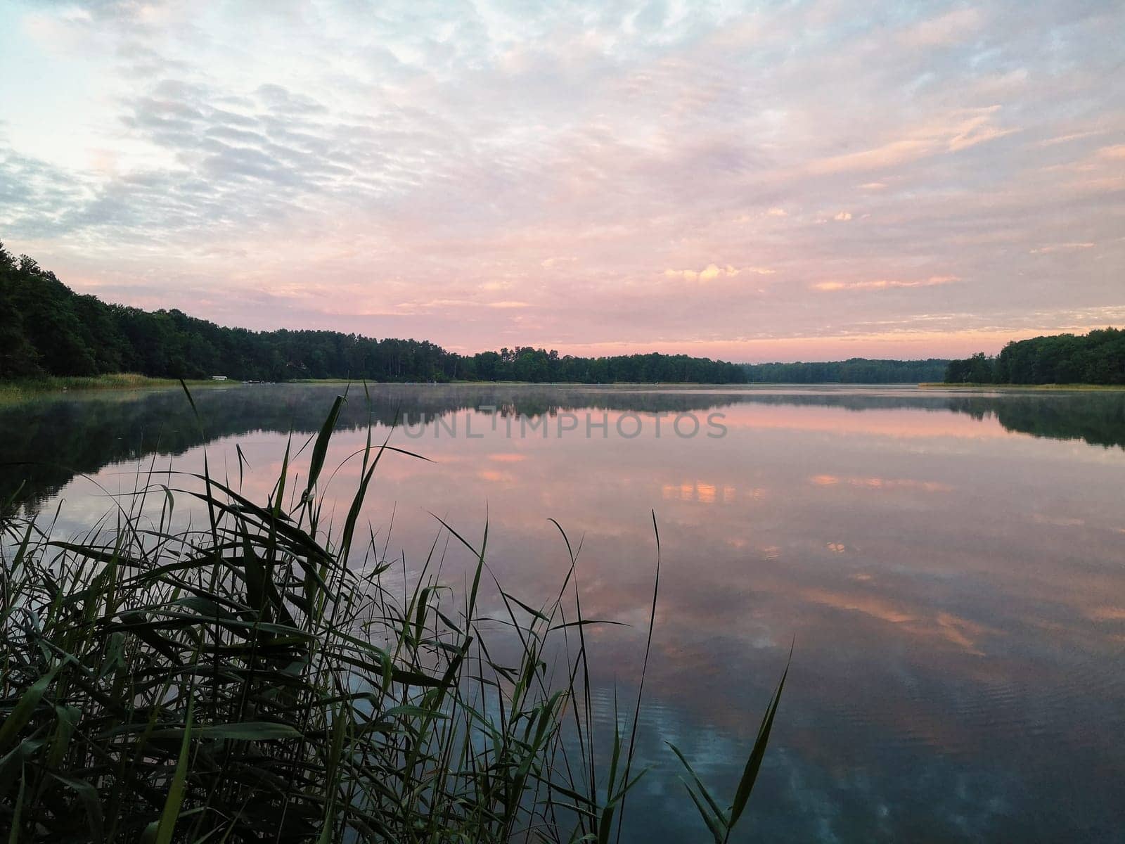 Dawn at Lübbesee near Templin, Brandenburg, Germany