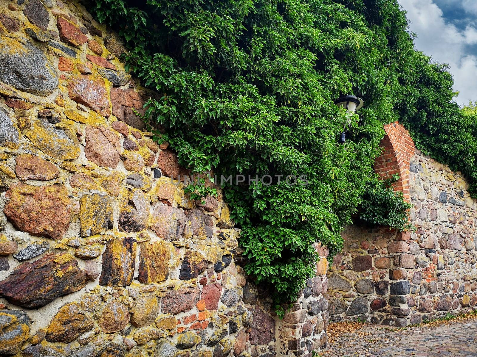 historic city wall in Templin, Brandenburg, Germany