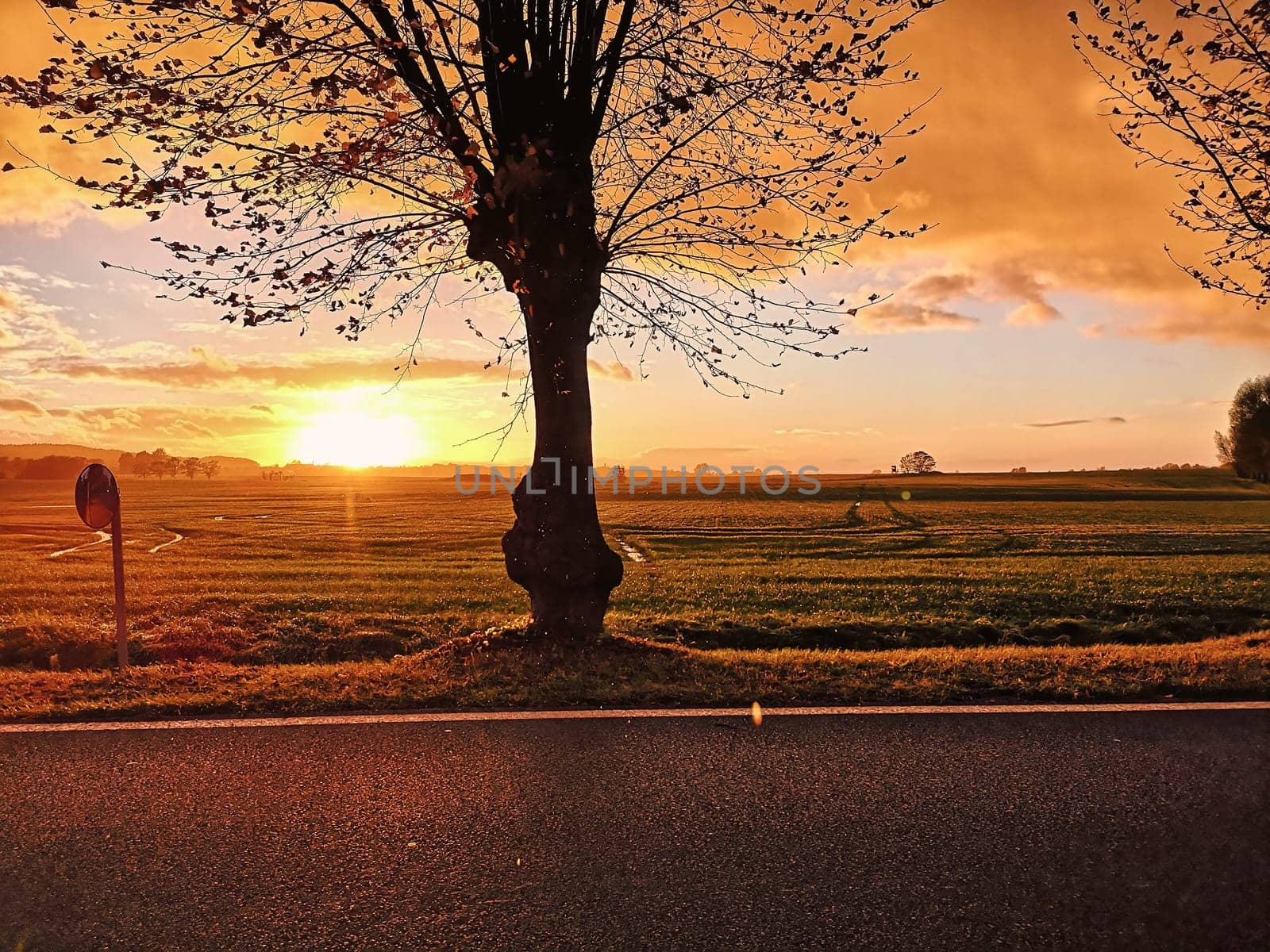 Sunset near Kuehlungsborn, Mecklenburg-West Pomerania, Germany