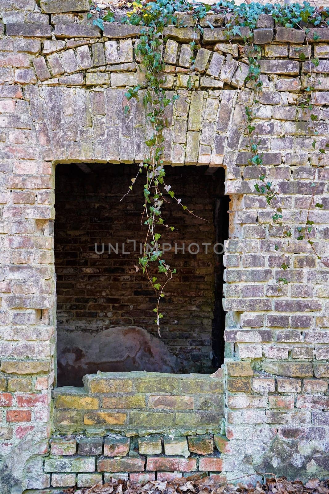 old dilapidated ruin of a villa
