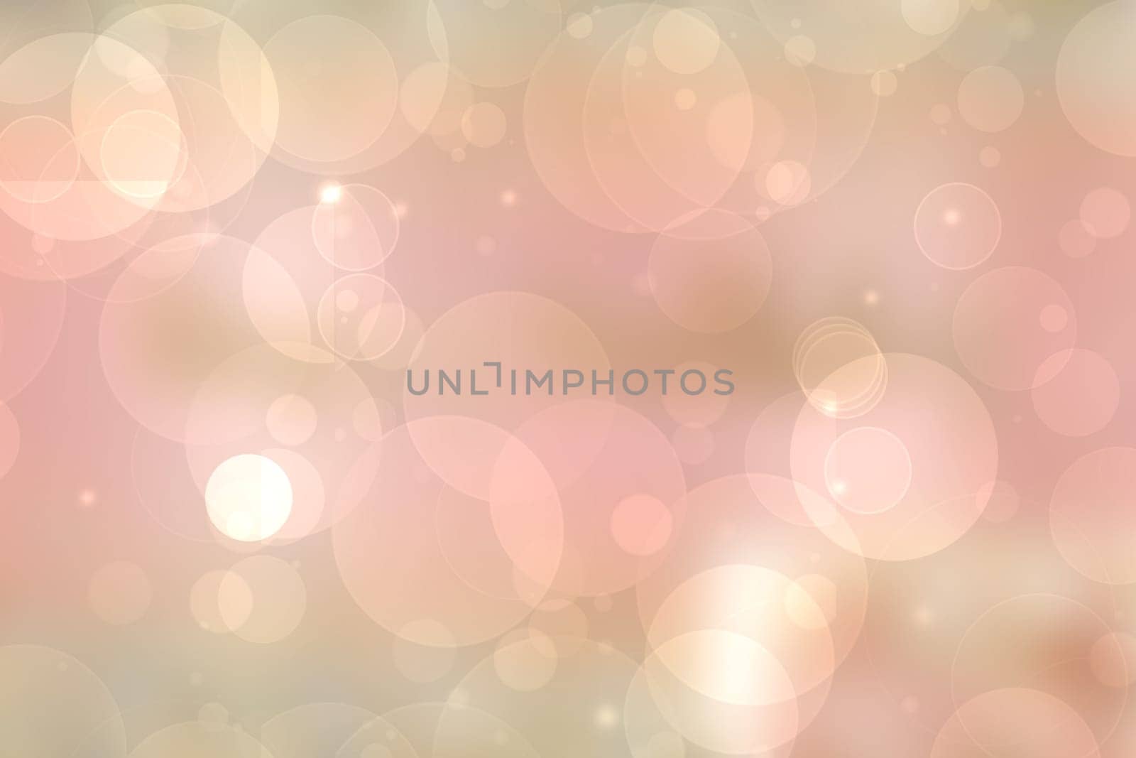 Abstract blurred fresh vivid spring summer light delicate pastel pink orange bokeh background texture with bright circular soft color lights. Beautiful backdrop illustration.