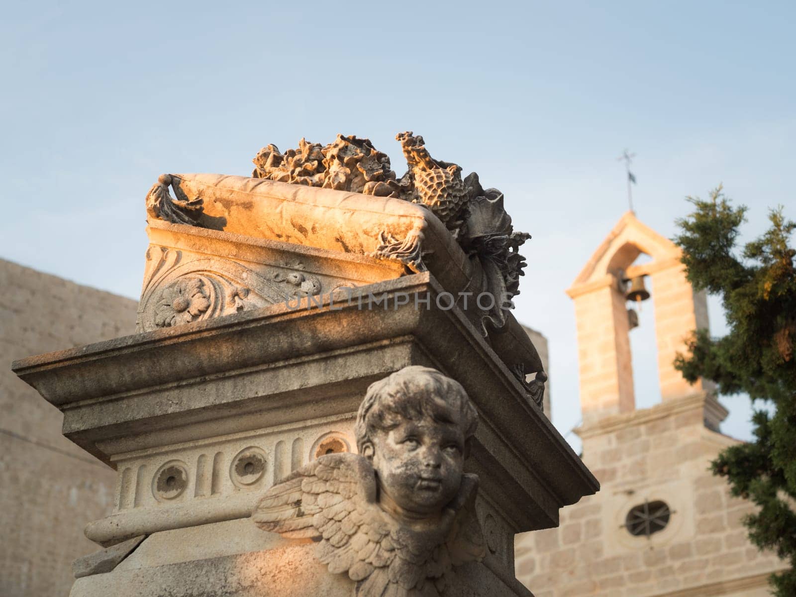 Cemetery in old town of sibenik