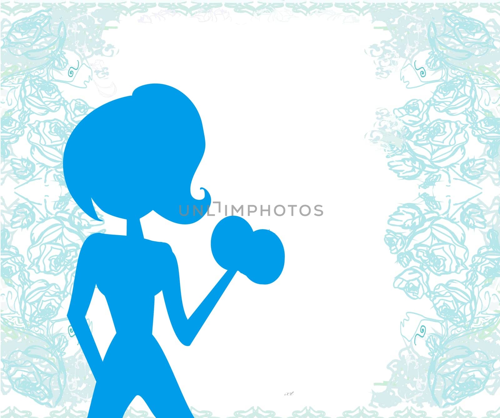 fit woman exercising
