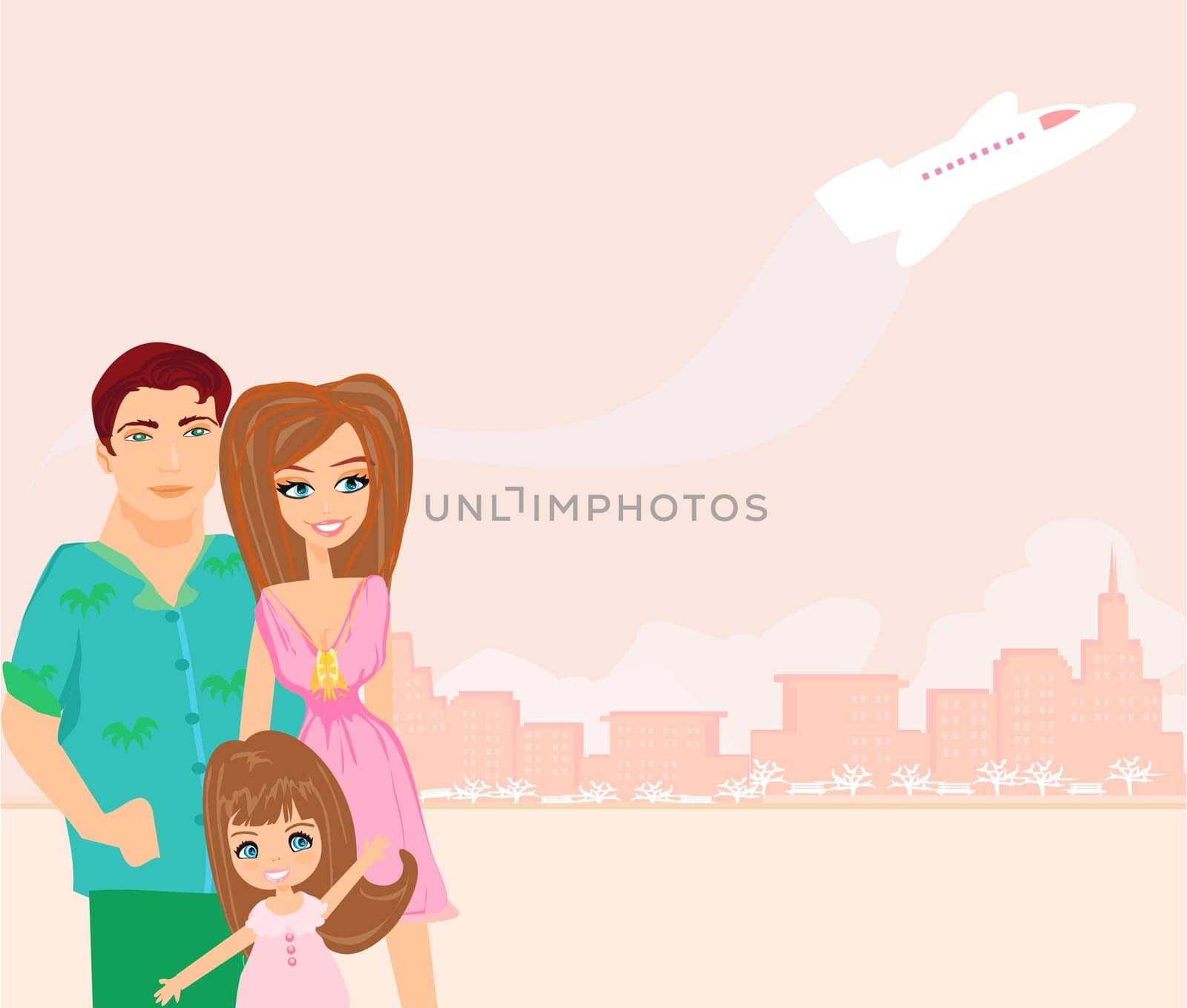 family going on a vacation
