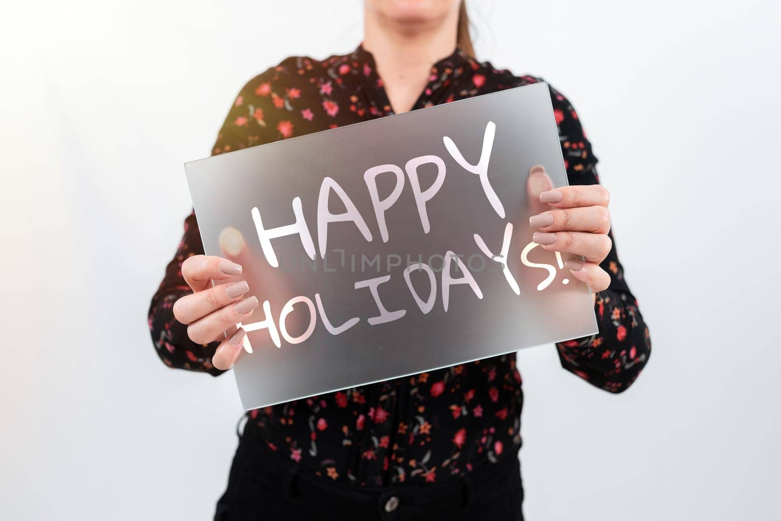 Inspiration showing sign Happy HolidaysMade a short journey by a group of people for pleasure, Internet Concept Made a short journey by a group of showing for pleasure