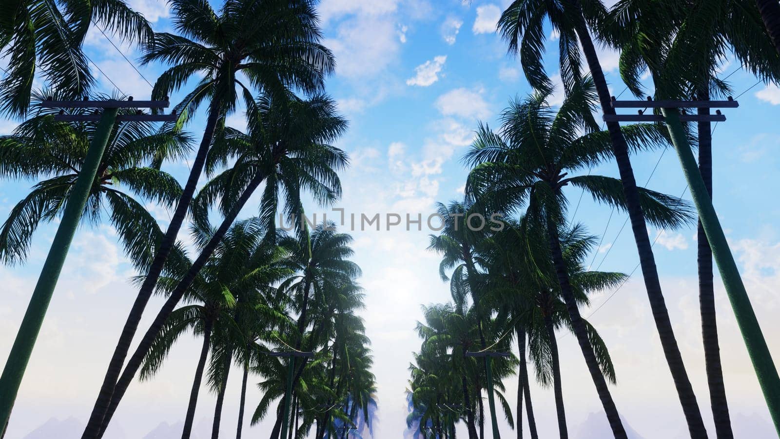 3D illustration Background for advertising and wallpaper in nature and advertising scene. 3D rendering in decorative concept