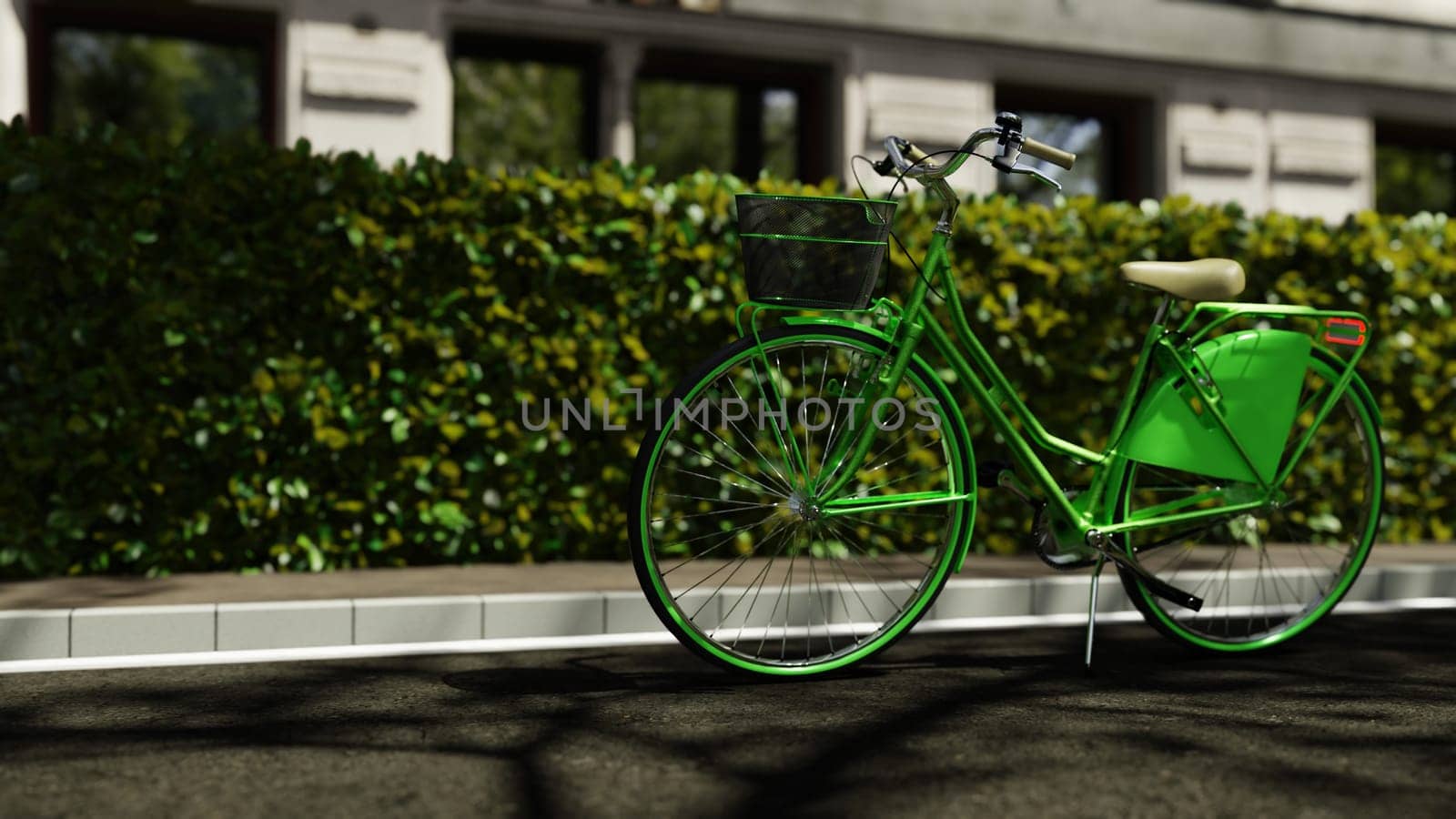 3D illustration Background for advertising and wallpaper in festival and Car Free Day scene. 3D rendering in decorative concept.