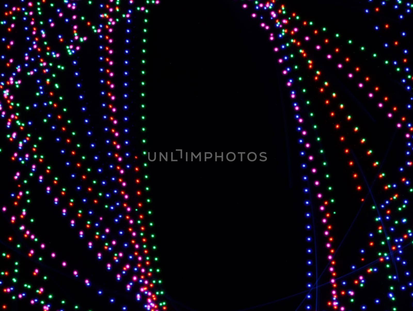 spectacular colored lights with geometric shapes special effects