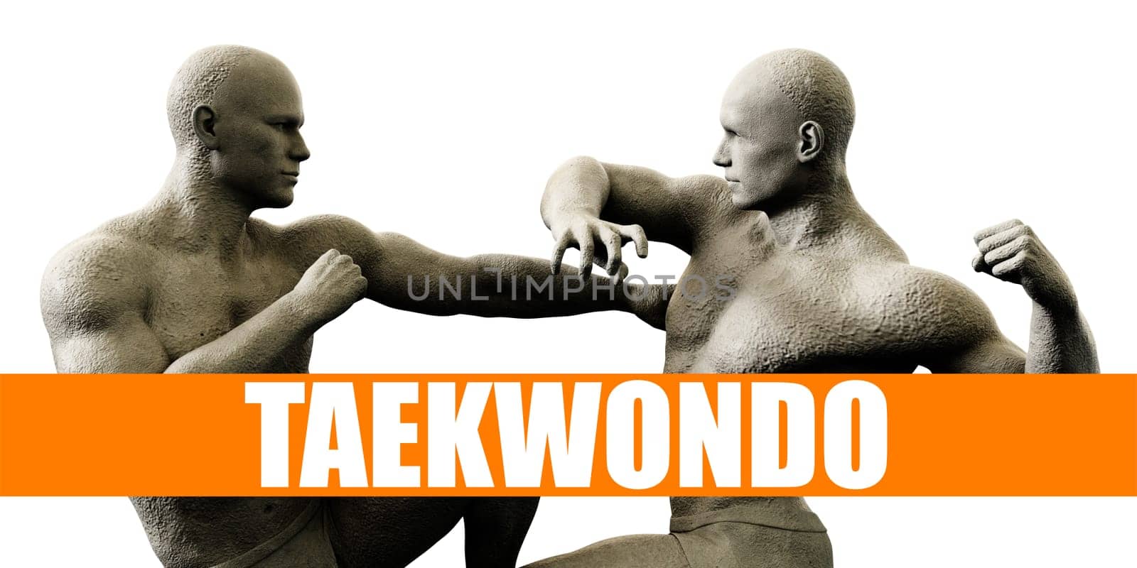 Taekwondo Classes Training Fighting Concept Background