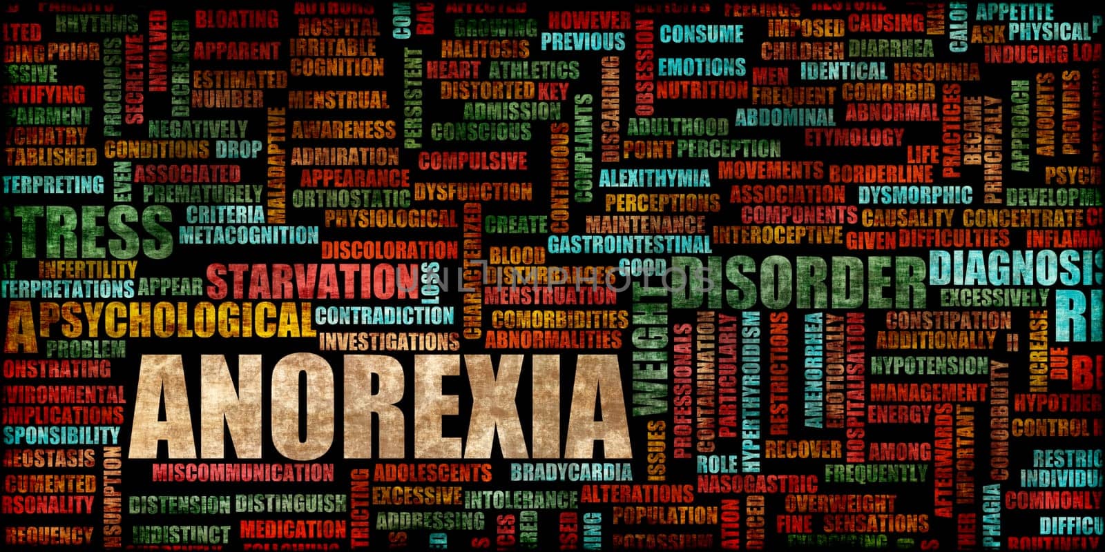 Anorexia as a Medical Concept Abstract Background Art