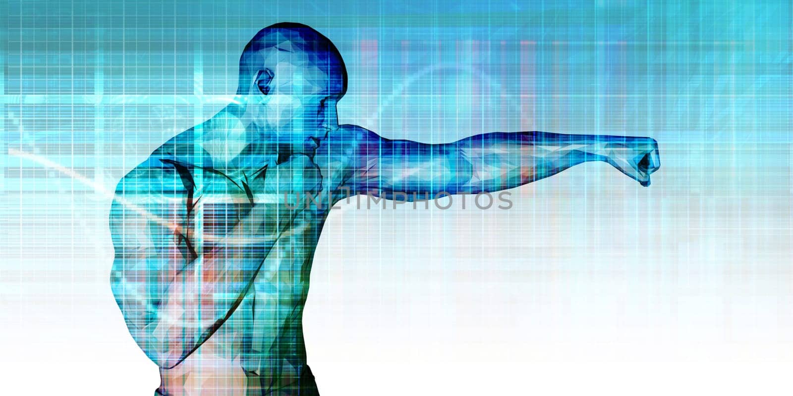 Body Combat Class at a Fitness Center Art