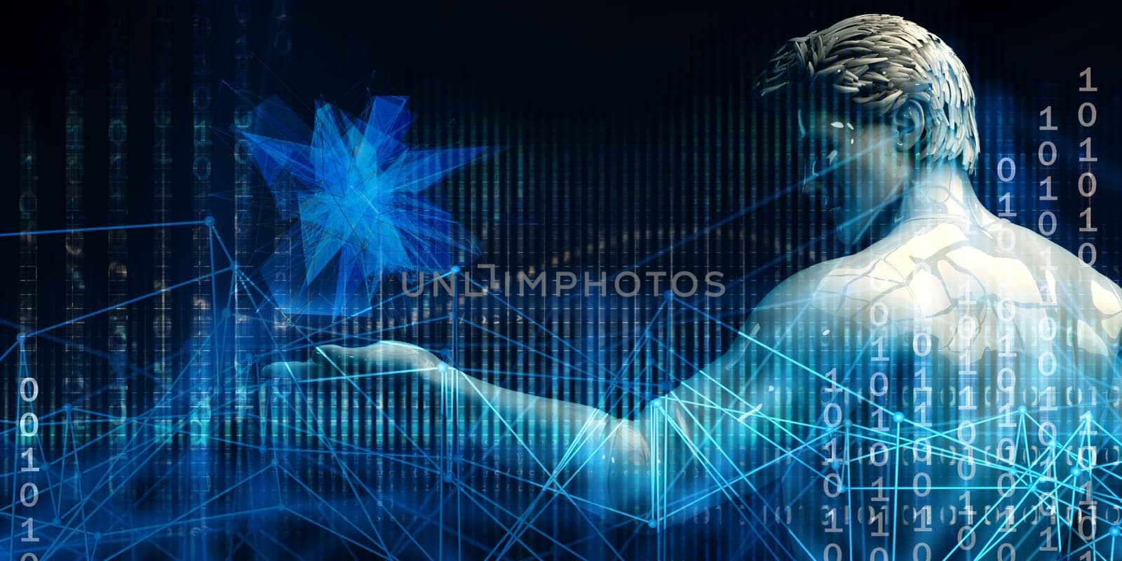 Digital Data Abstract as a Technology Concept