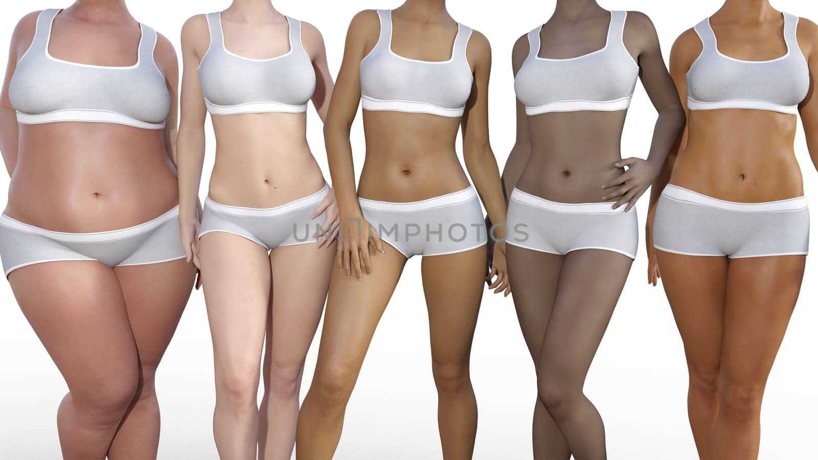 Body Types Assorted and Diverse Range of Women