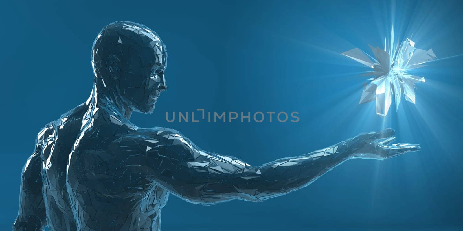 Technology Company Background with Digital Futuristic Abstract