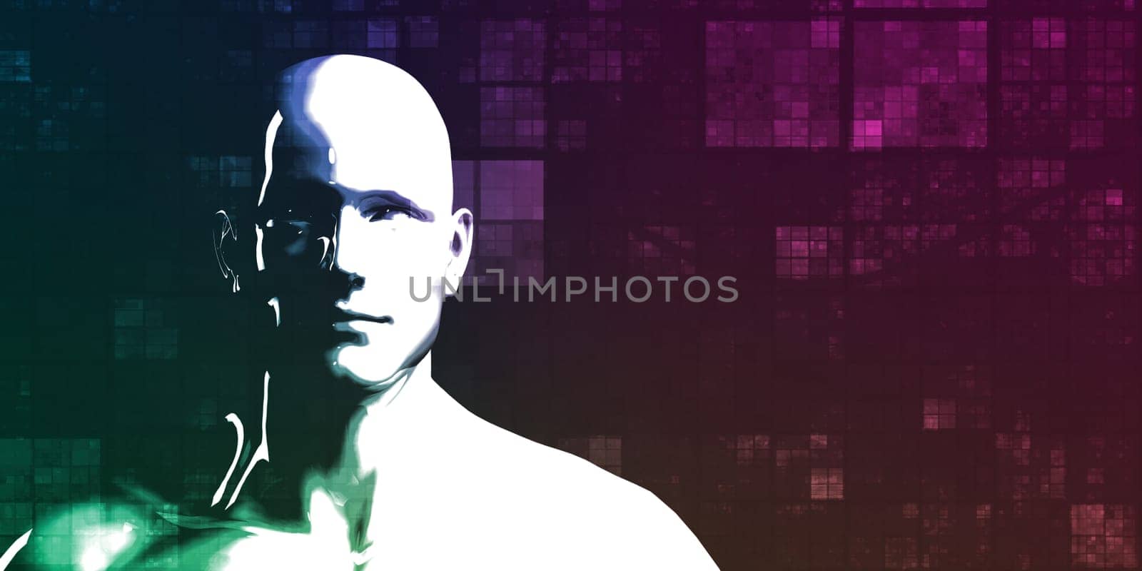Science Futuristic Internet Computer Technology Business Art
